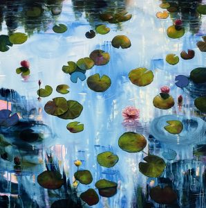 Waterlilies And Light 1  | 100x100x2cm