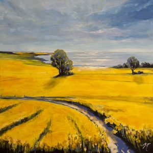 Into The Yellow 2  | 60x60x2cm
