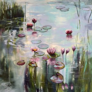My Love For Water Lilies 9  | 80x80x2cm