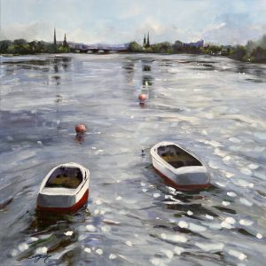 Happy Day On The Alster  | 60x60x2cm